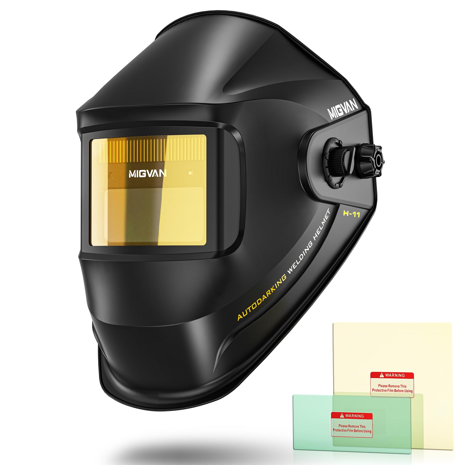 Amazon.co.jp: MIGVAN 溶接面 自動遮光溶接面 本当の色を映す広い視界